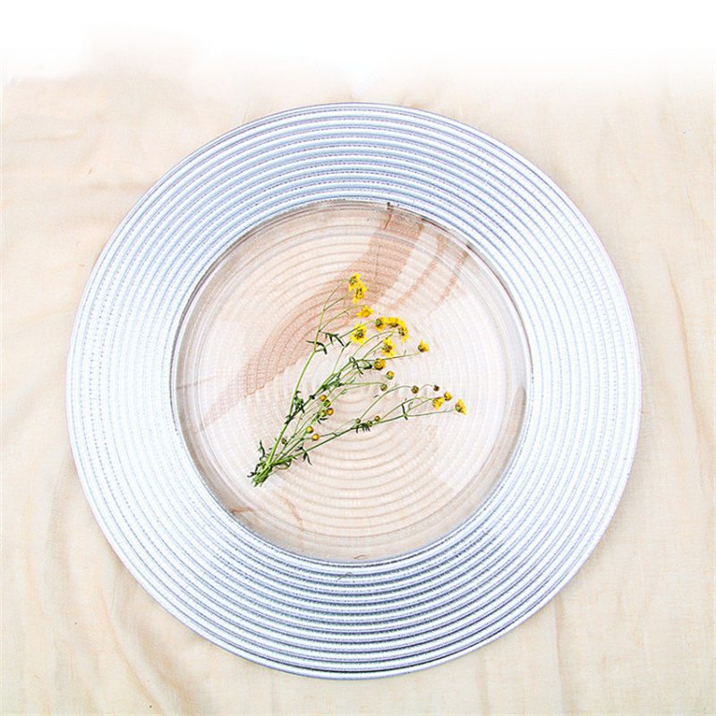 Wholesale Glass Charger Plate PZ-025 - Image 1